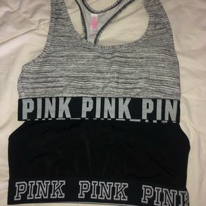 Set of PINK sports bras!